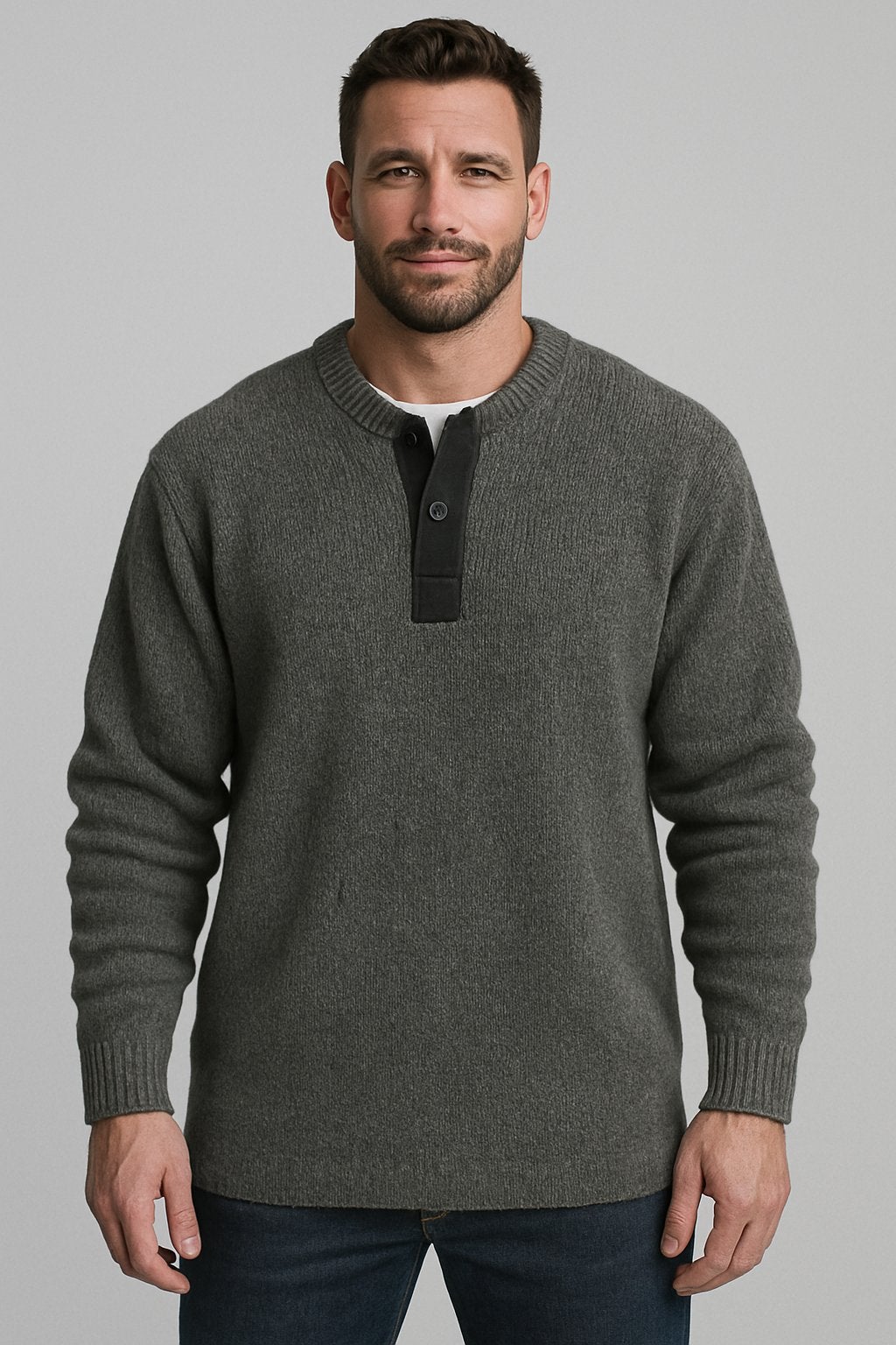 WS102 - Heavy Wool Henley | Rawman & Co.